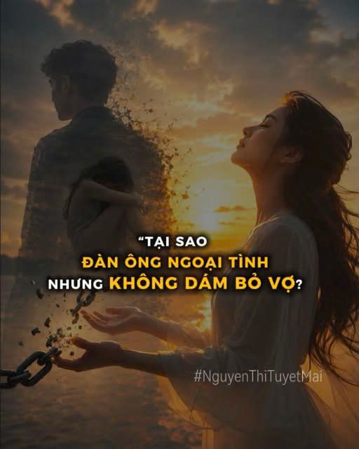 TẠI SAO NHIỀU ĐÀN ÔNG NGOẠI TÌNH… NHƯNG KHÔNG DÁM BỎ VỢ?