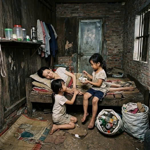 Hai anh em xin cơm thừa chạy về cho mẹ nằm l:iệt – không ngờ gặp lại ba LÀ TỶ PHÚ